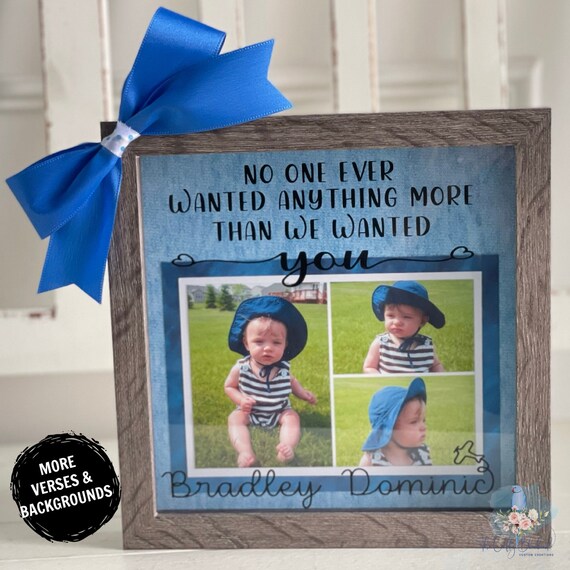 Personalized Baby Shadow Box Baby Photo Frame Baby Gift Etsy