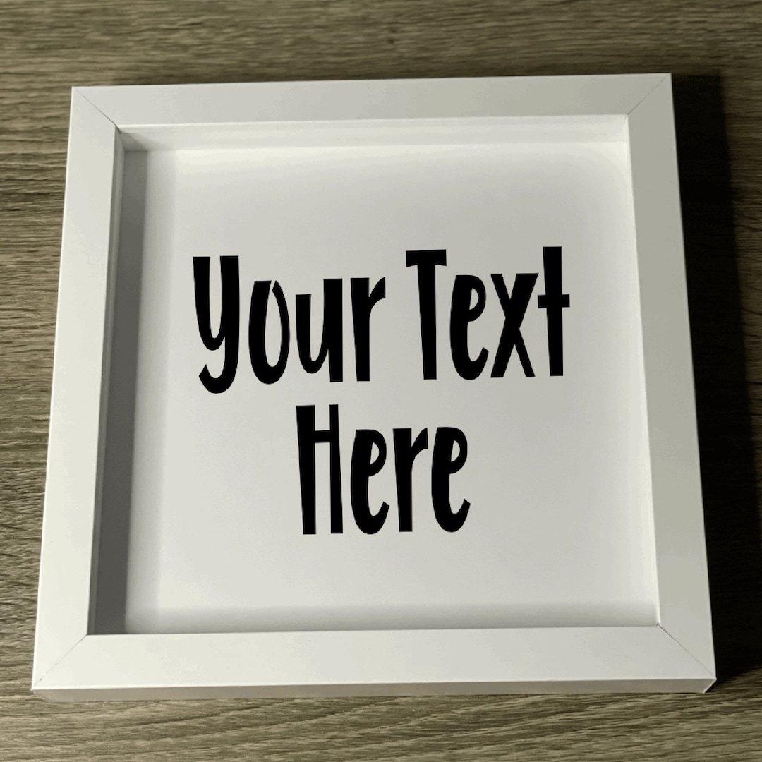 Custom Shadow Box Frame, Personalized Shadowbox, Custom Memory Box