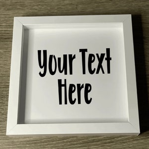 Custom Shadow Box Frame, Personalized shadowbox, Custom memory box, Remember when, Memories shadowbox, Customized shadow box, Your quote