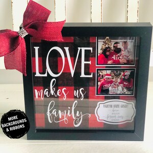 Personalized Adoption Gift, Gotcha Day Remembrance, Family Gift, Custom Adoption Photo Gift, Adoption Shadowbox, Forever Ours
