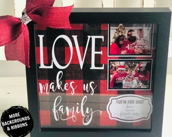 Personalized Adoption Gift, Gotcha Day Remembrance, Family Gift, Custom Adoption Photo Gift, Adoption Shadowbox, Forever Ours