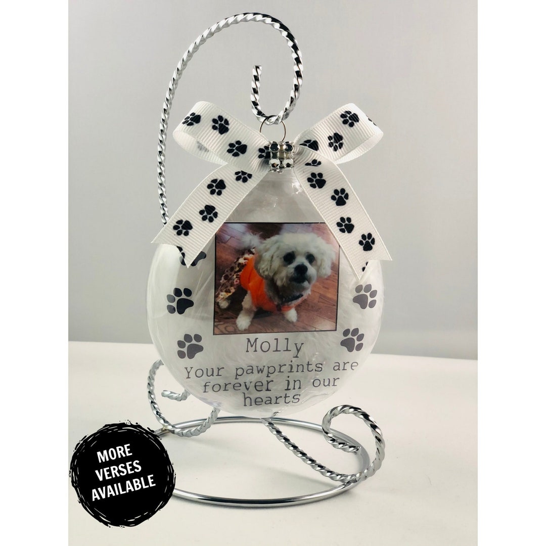Pet Memorial Ornament, Pet Loss Gift, Pet Photo Memorial, Memorial Gift ...
