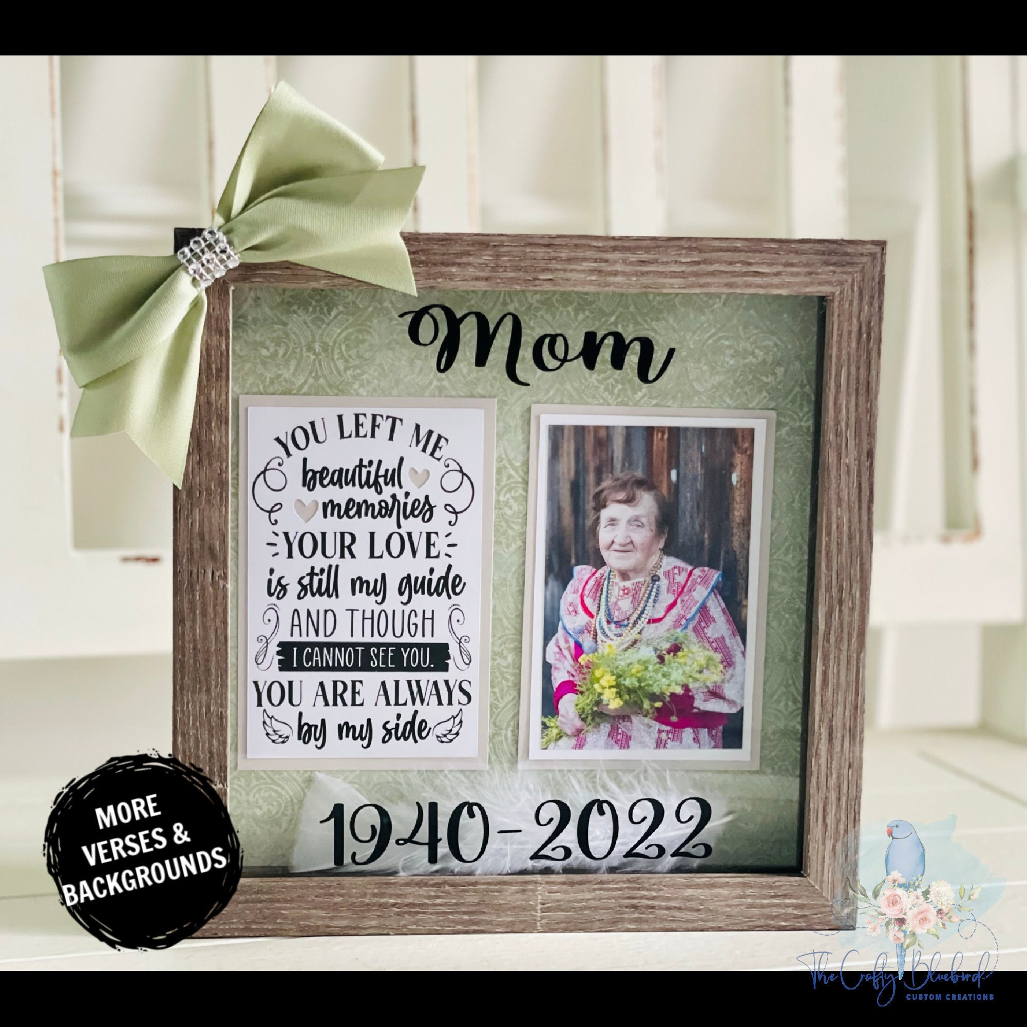 Memorial Shadow Box, Picture Shadowbox, Custom Memorial Gift