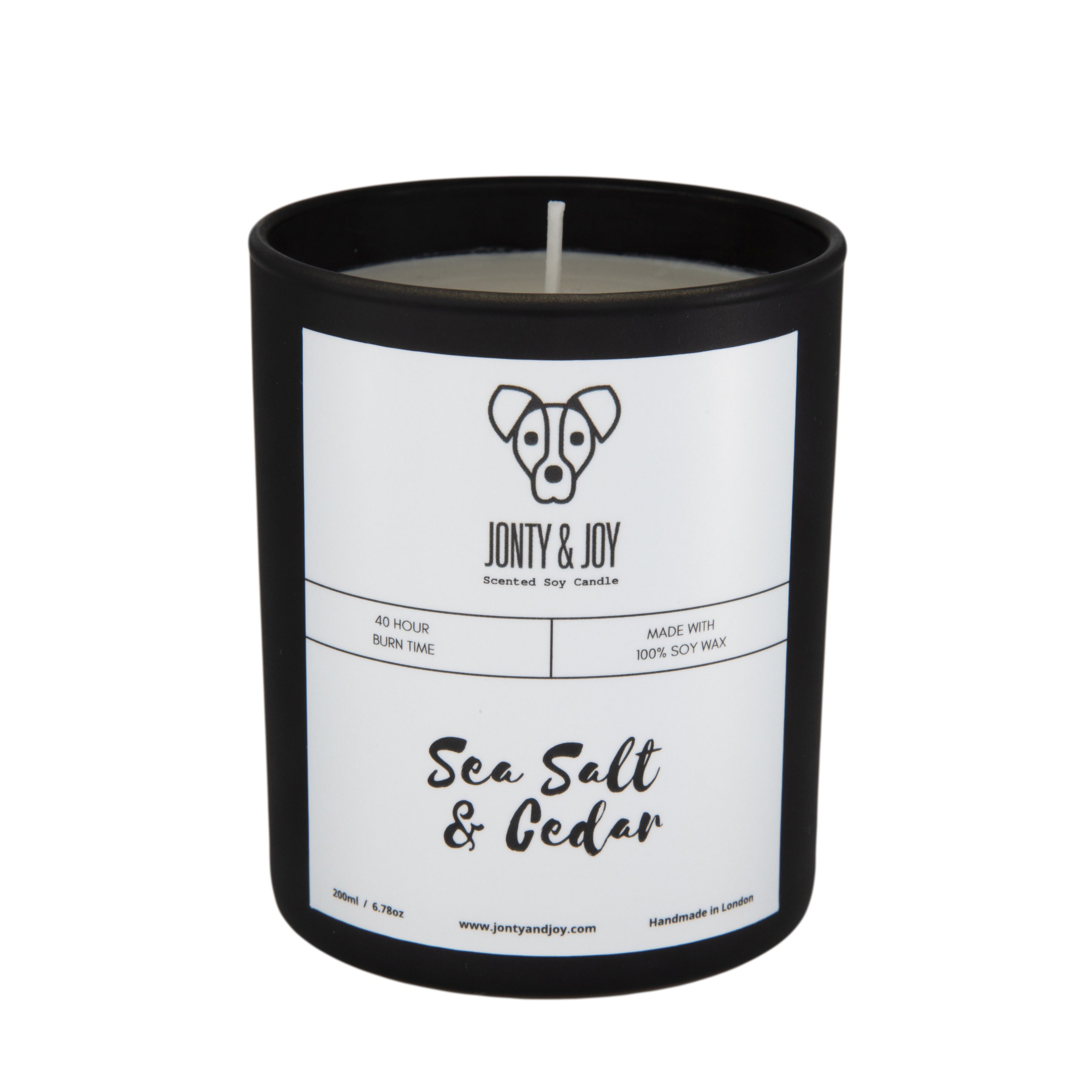 Luxury Soy 'sea Salt Cedar' Scented Candle Etsy UK