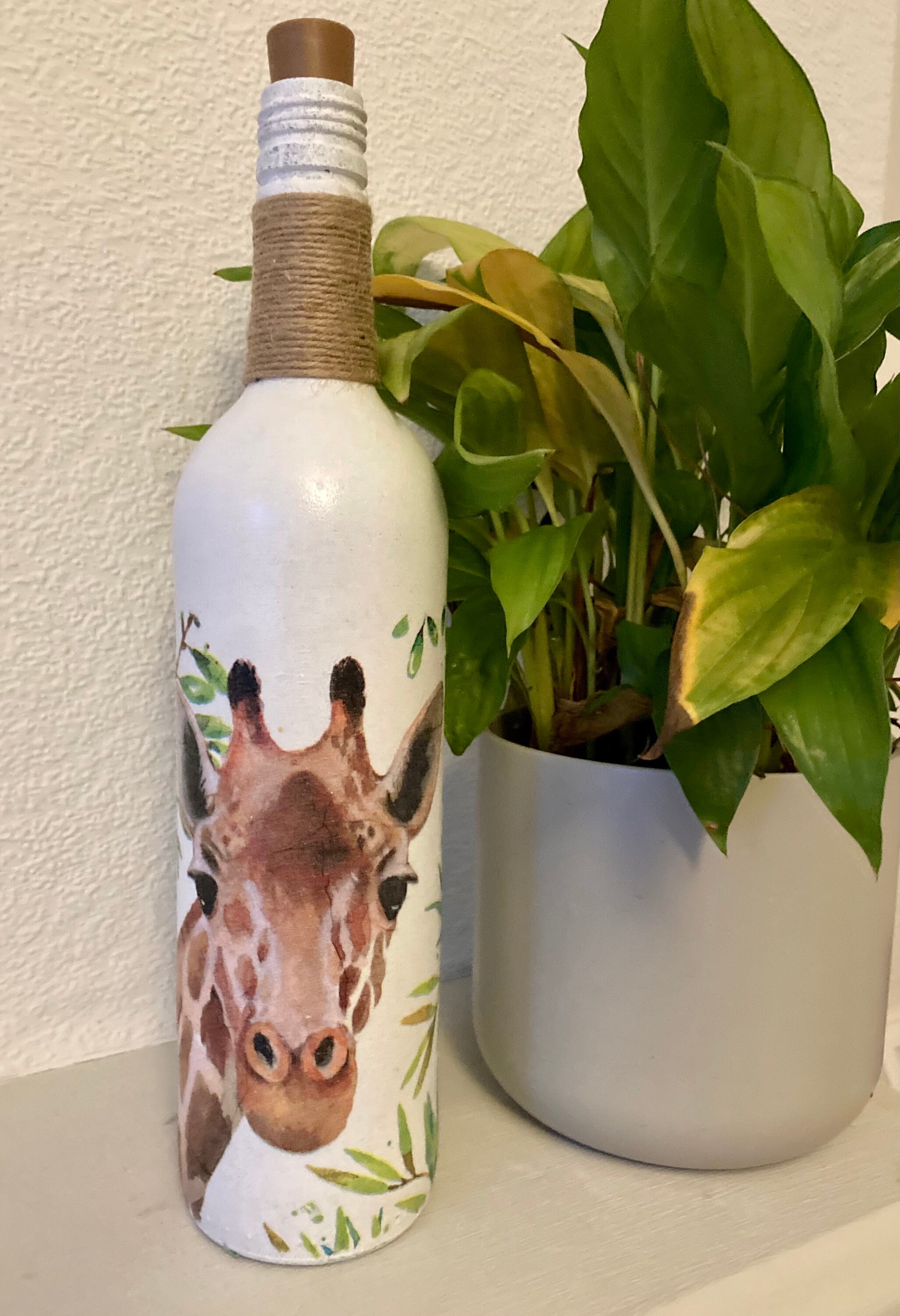 Giraffe light up bottle Etsy