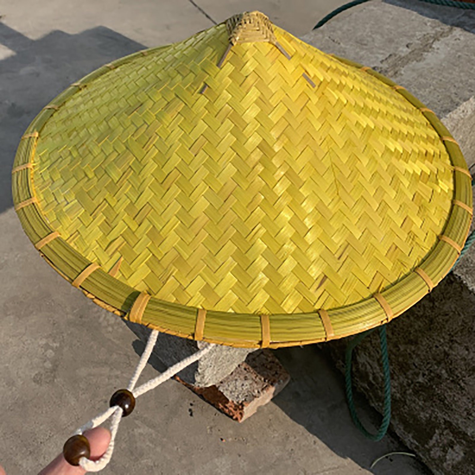 Handmade bamboo hat Bamboo hat with big eaves Men's and Etsy