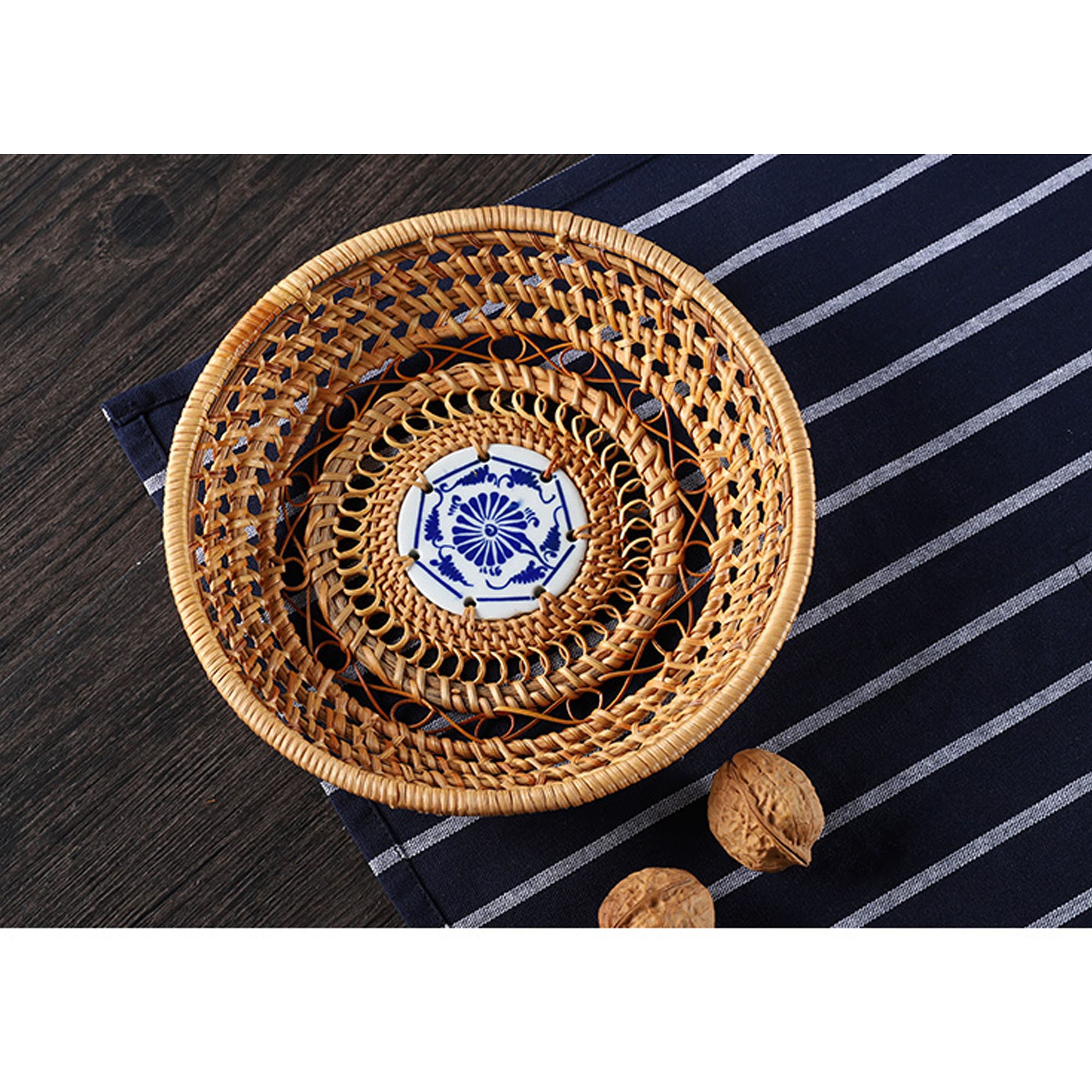 Woven Fruit BasketVintage basket Rustic Home Decor for Etsy