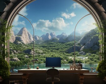 Zoom Virtual Background, Webex Virtual Background With Beautiful Window ...