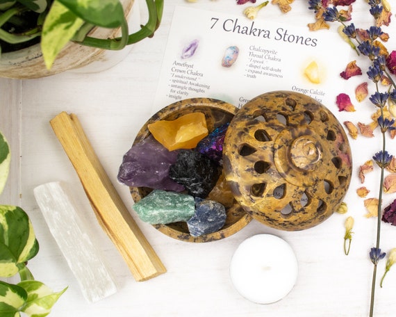 24 Pcs Healing Crystals Set For Beginners, Chakra Crystals Kit 7 Chakra  Stones Set,black Tourmaline Crystals,spiritual Crystals For  Yoga,witchcraft,gr
