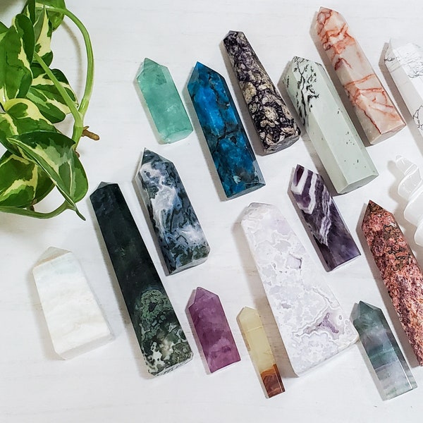 Mystery Crystal Tower | Consciously Sourced | surprise obelisk crystal generator, treat yourself gift, self-care, gift for crystal lover