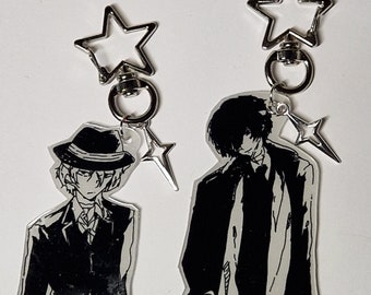 Matching Dazai Osamu & Chuuya Nakahara dark era port mafia key chains