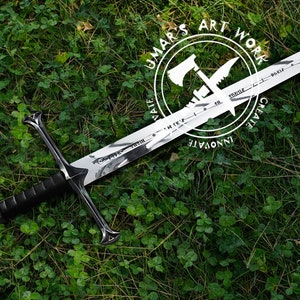 ANDURIL Sword of Strider, Custom Engraved Sword, LOTR Sword, Lord of the Rings King Aragorn Ranger Sword, Strider Knife, Lotr Gifts for Men image 5