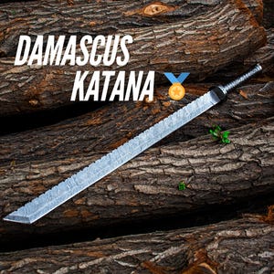 Custom Hand Forged Damascus Steel Sword Viking Tanto Sword, Viking Sword With Hand Leather Sheath Full Tag Medieval Sword Gift for Christmas