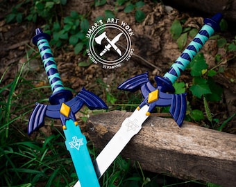 Handmade Zelda Sword Twilight Princess Master Sword Replica, Breath of the wild, Christmas gift for Gamer Gift for boyfriend, Gift for her