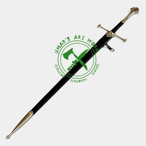 ANDURIL Sword of Strider, Custom Engraved Sword, LOTR Sword, Lord of the Rings King Aragorn Ranger Sword, Strider Knife, Lotr Gifts for Men image 10