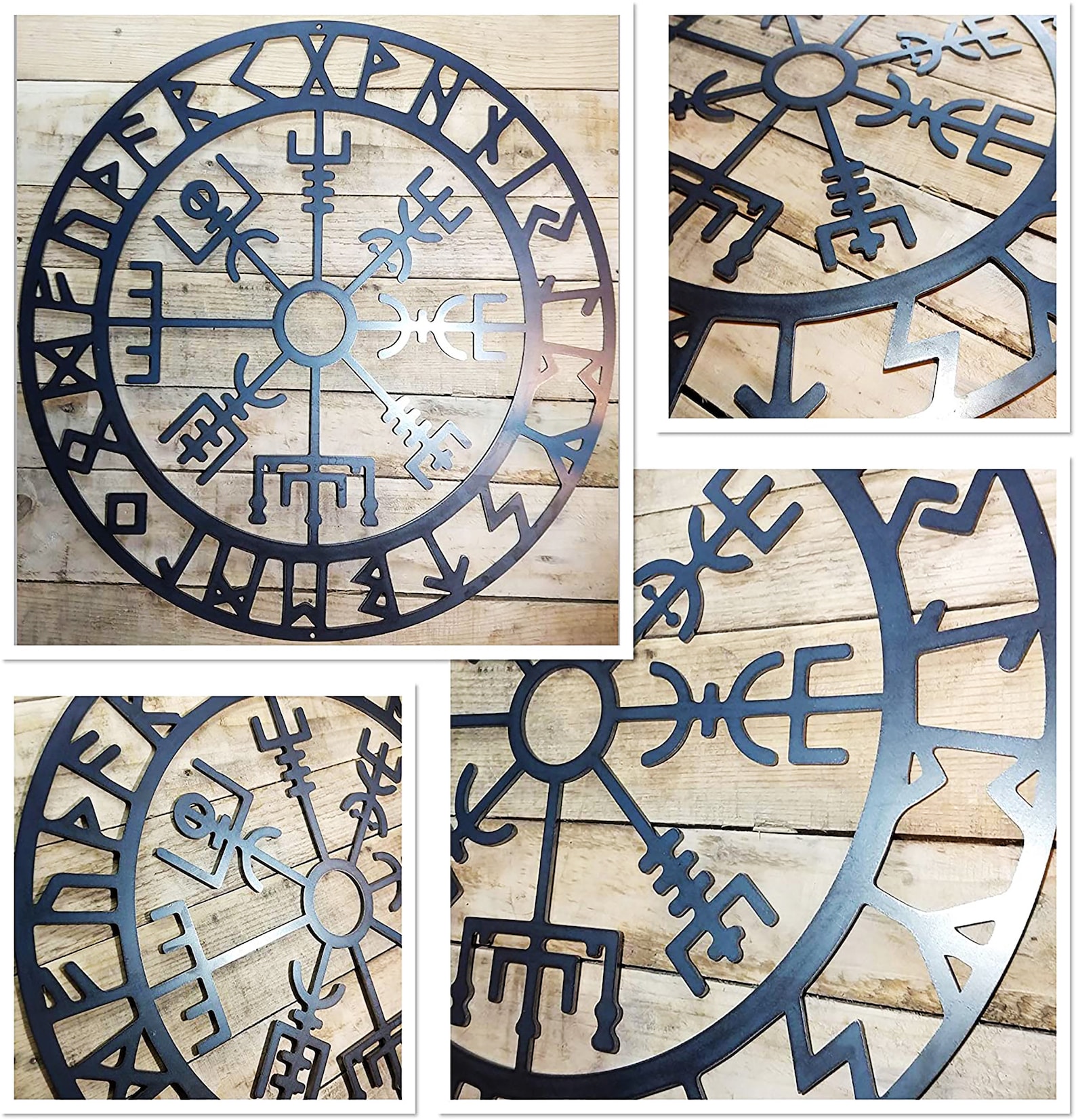 Vegvisir Metal Wall Art Metal Wall Sign Metal Wall Hanging Etsy