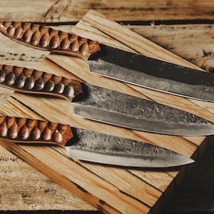 Handmade Chef Kitchen Knife set and Corrosion Resistance Material Kitchen Gift for Men  Women on Anniversary or Birthday Gift for Husband
