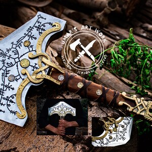 God Of War Ragnarok Keyring Keychain Kratos Blade of Chaos Leviathan Axe  Jötnar