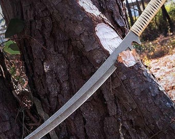 Hand Forged Katana Sword, Custom Made Viking Sword, Full Tang Medieval Sword Cosplay Wall Decor Nordic Art Birthday Gift for him
