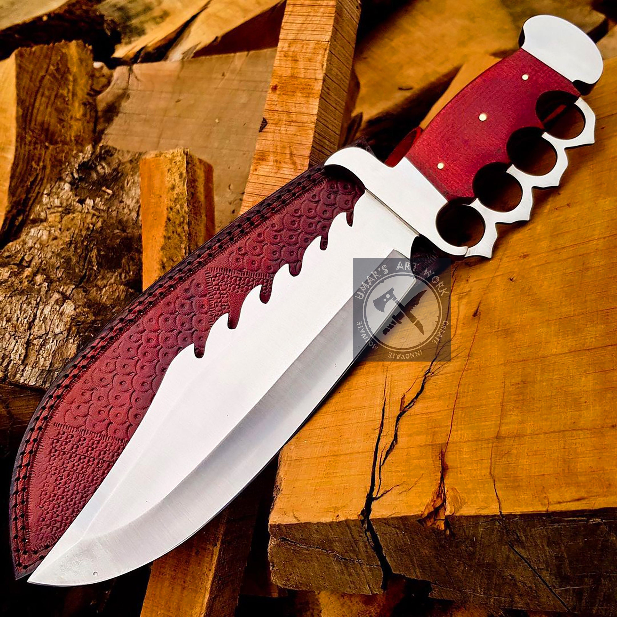 D2 steel bowie knife Hand Tactical knife High carbon Etsy