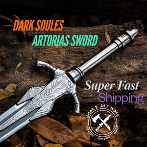 Greatsword of Artorias Life-Size Replica, Dark Soul Sword - Hand Forging Sword, Dark souls, Bloodborn, Gift for Gamers | Boyfriend | Him