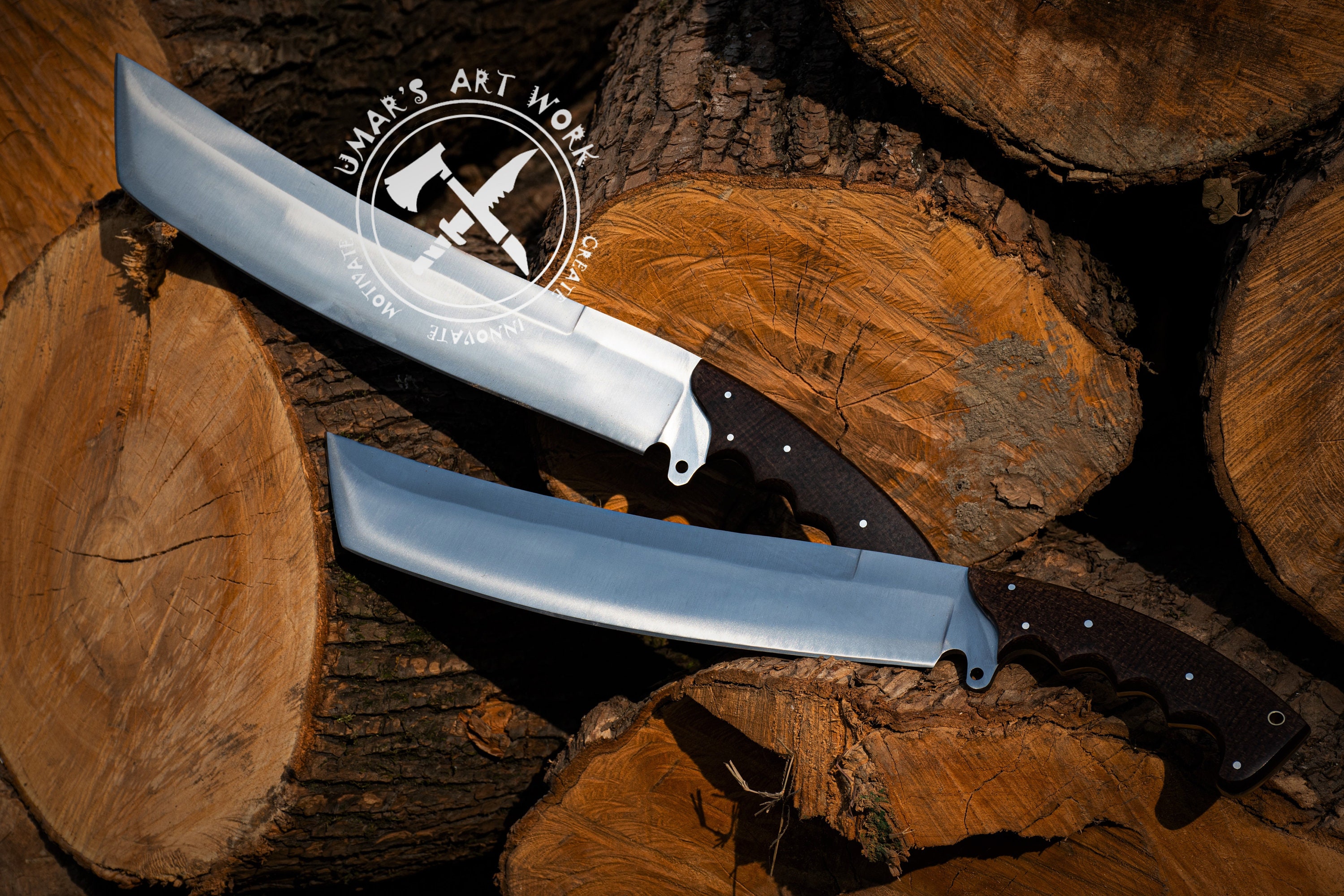  Cuchilla de acero de Damasco hecha a mano personalizada, hacha,  hacha, cuchillo de chef, cuchillo de cocina, cuchillo de camping : Deportes  y Actividades al Aire Libre