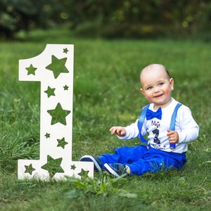 1 sign Photo Prop for First Birthday, Wooden Number Sign Photographer, wood prop for 1 birthday