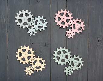 Wooden gears busy board parts busy board zubehr