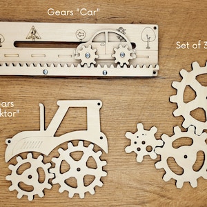 Wooden gears busy board parts activity board zubehör