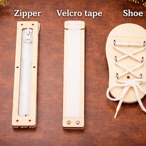 DIY Busy Board Parts – Montessori Activity Board Components – Wooden Sensory Toy Gift for Baby and Toddler image 16