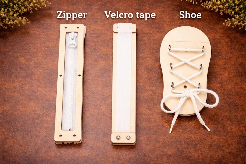 DIY Busy Board Parts – Montessori Activity Board Components – Wooden Sensory Toy Gift for Baby and Toddler image 16
