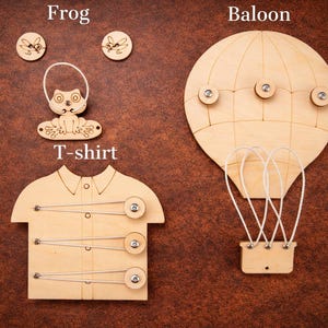DIY Busy Board Parts – Montessori Activity Board Components – Wooden Sensory Toy Gift for Baby and Toddler image 17