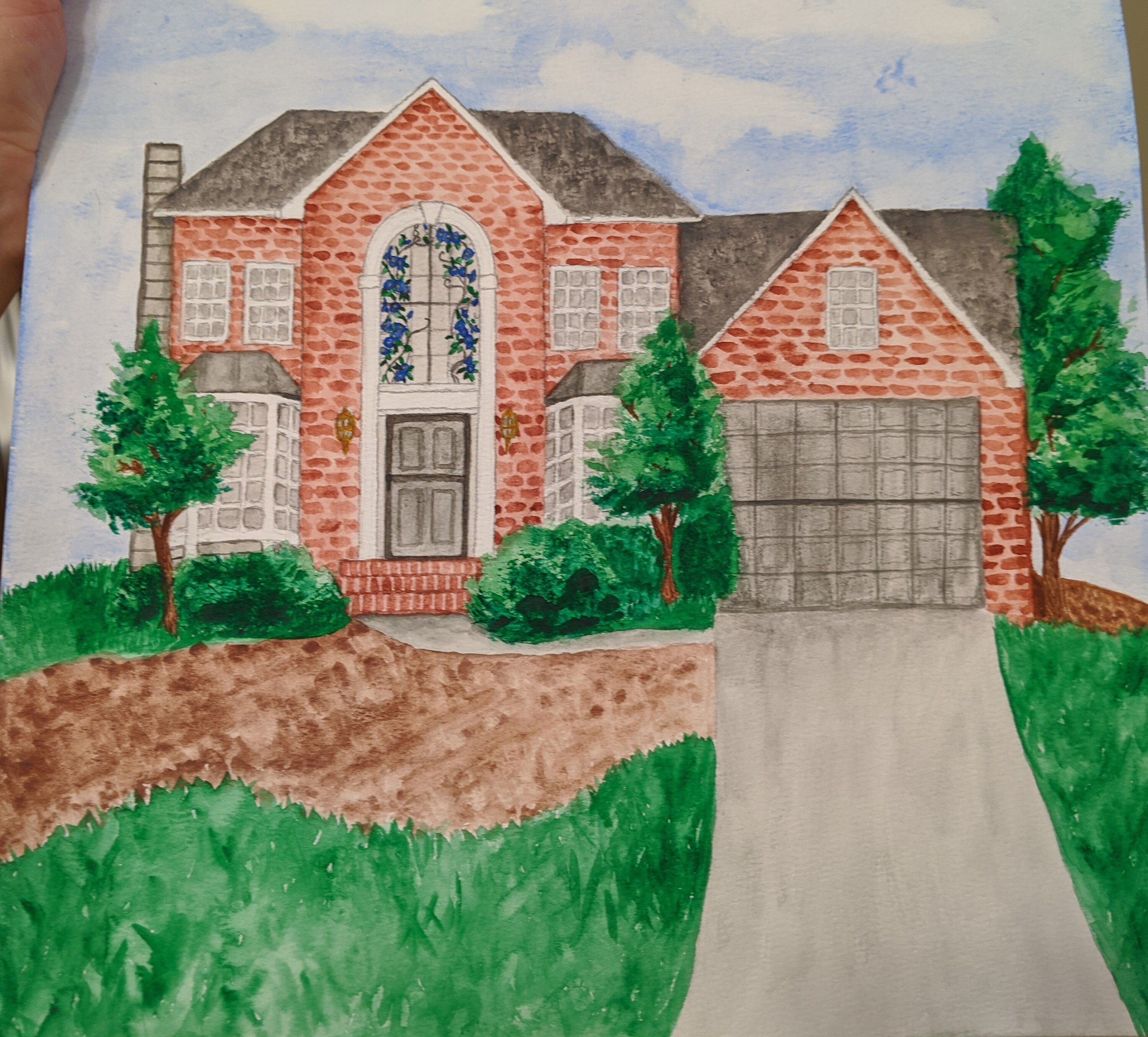 Custom Watercolor Home Portraits Etsy UK