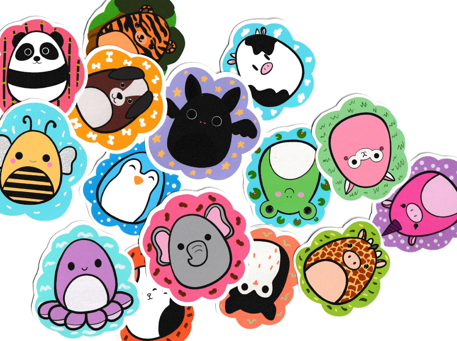 squishmallow stickers etsy