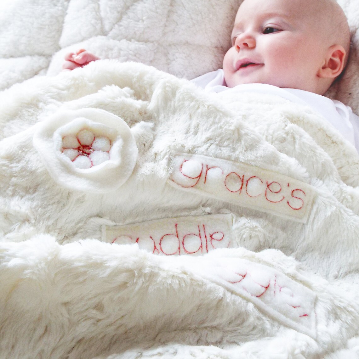 Personalised Cuddle Snuggle Baby Blanket From Etsy