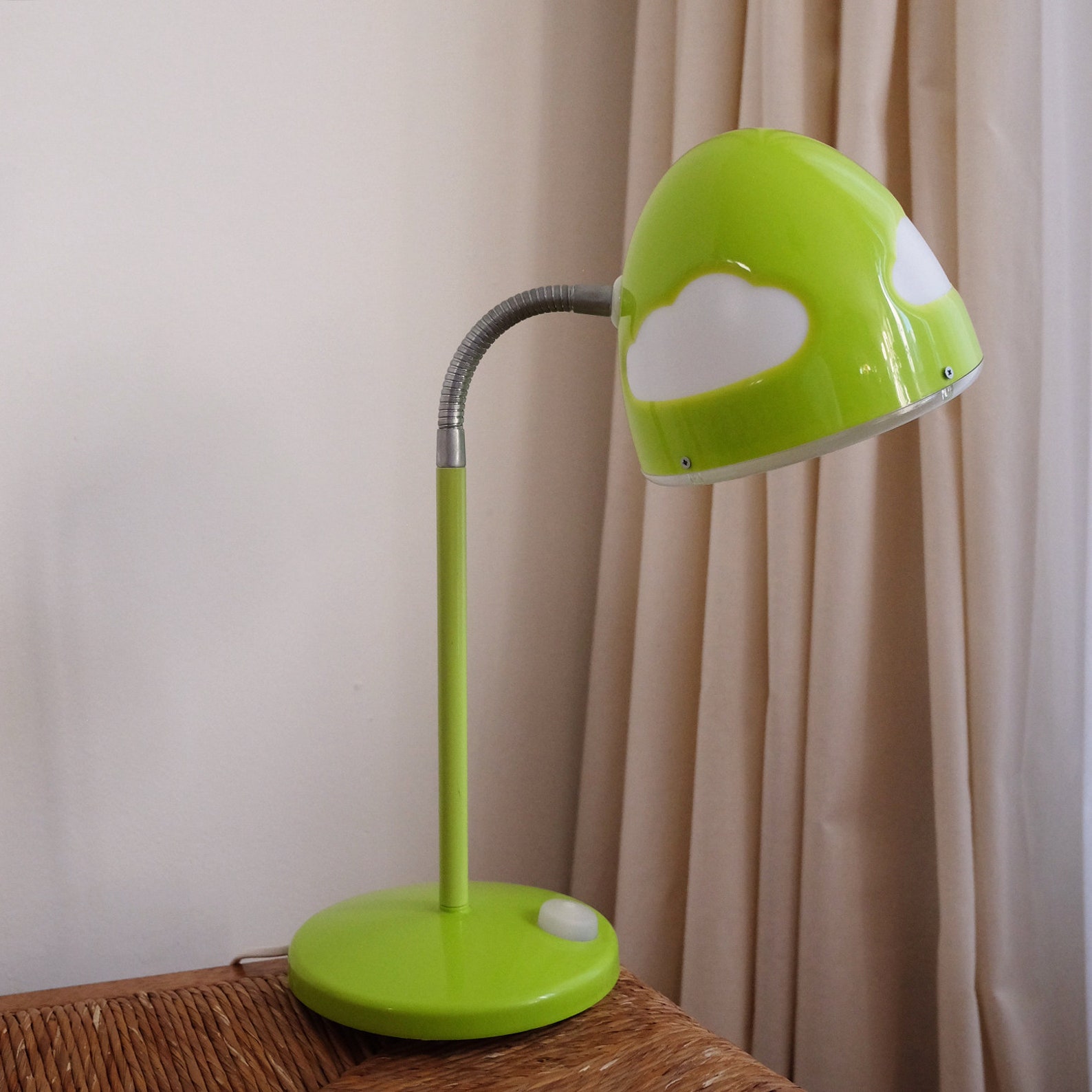 Famous Vintage Tall Ikea Cloud Night Lamp Orange | Etsy