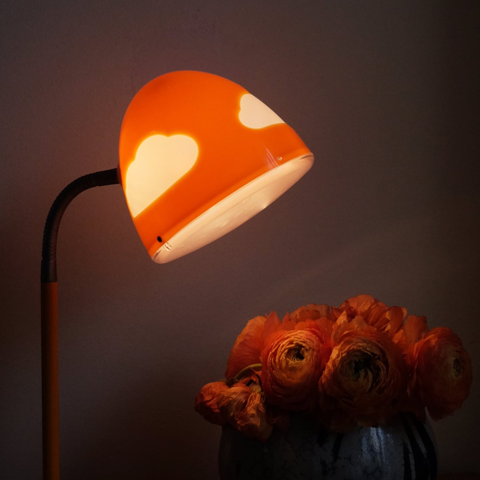 Famous Vintage Tall Ikea Cloud Night Lamp Orange Etsy