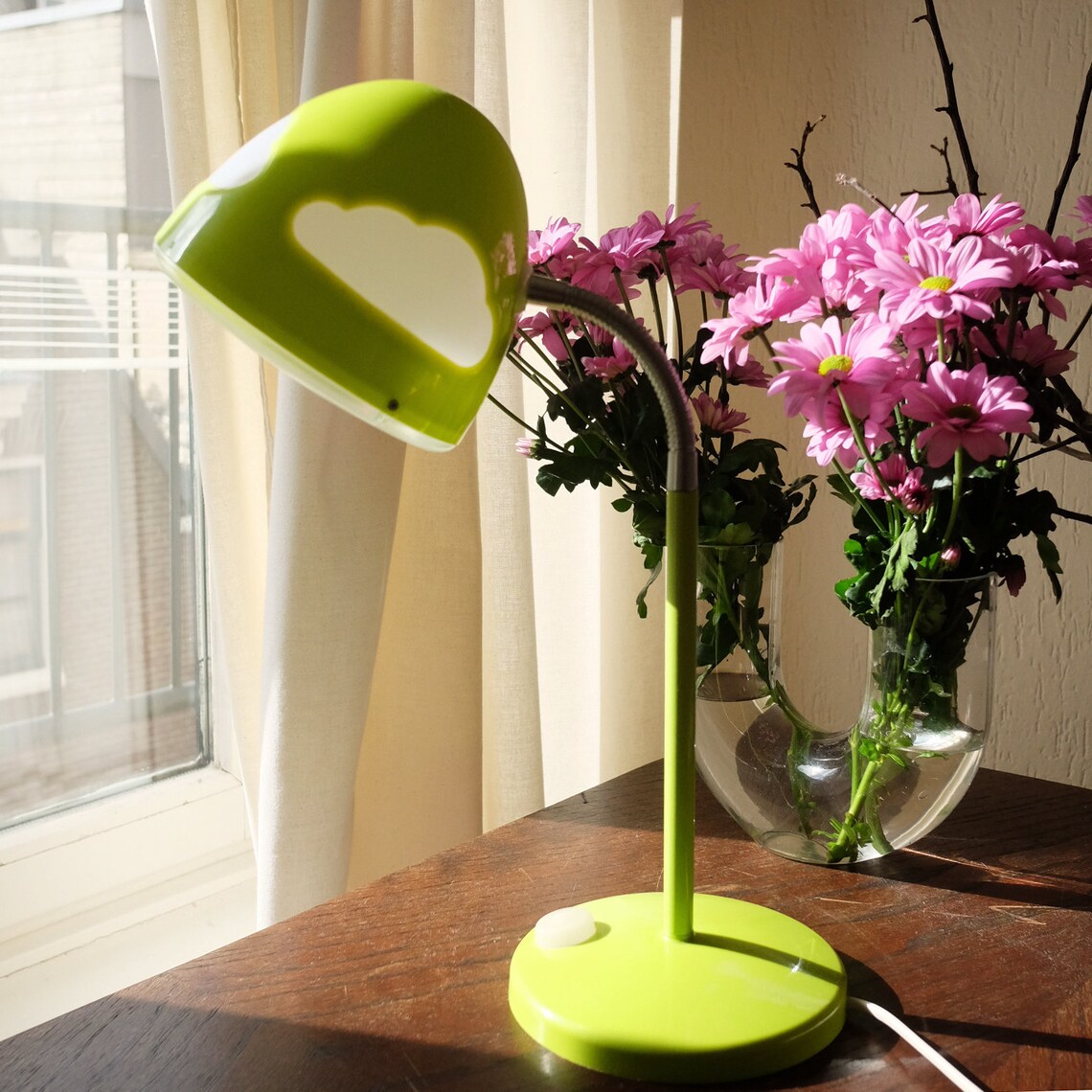 Famous Tall Ikea Cloud Night Lamp Green Etsy