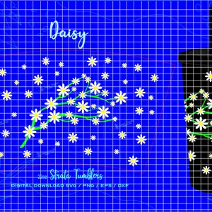 Daisy SVG, Sakura Schichten svg, Sakura svg, Blume Full Wrap svg, Full wrap Schichten Tasse 22 Unzen, digitaler Download für Cricut Silhouette