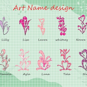 Personalized Name Sticker: Waterproof Floral Decal