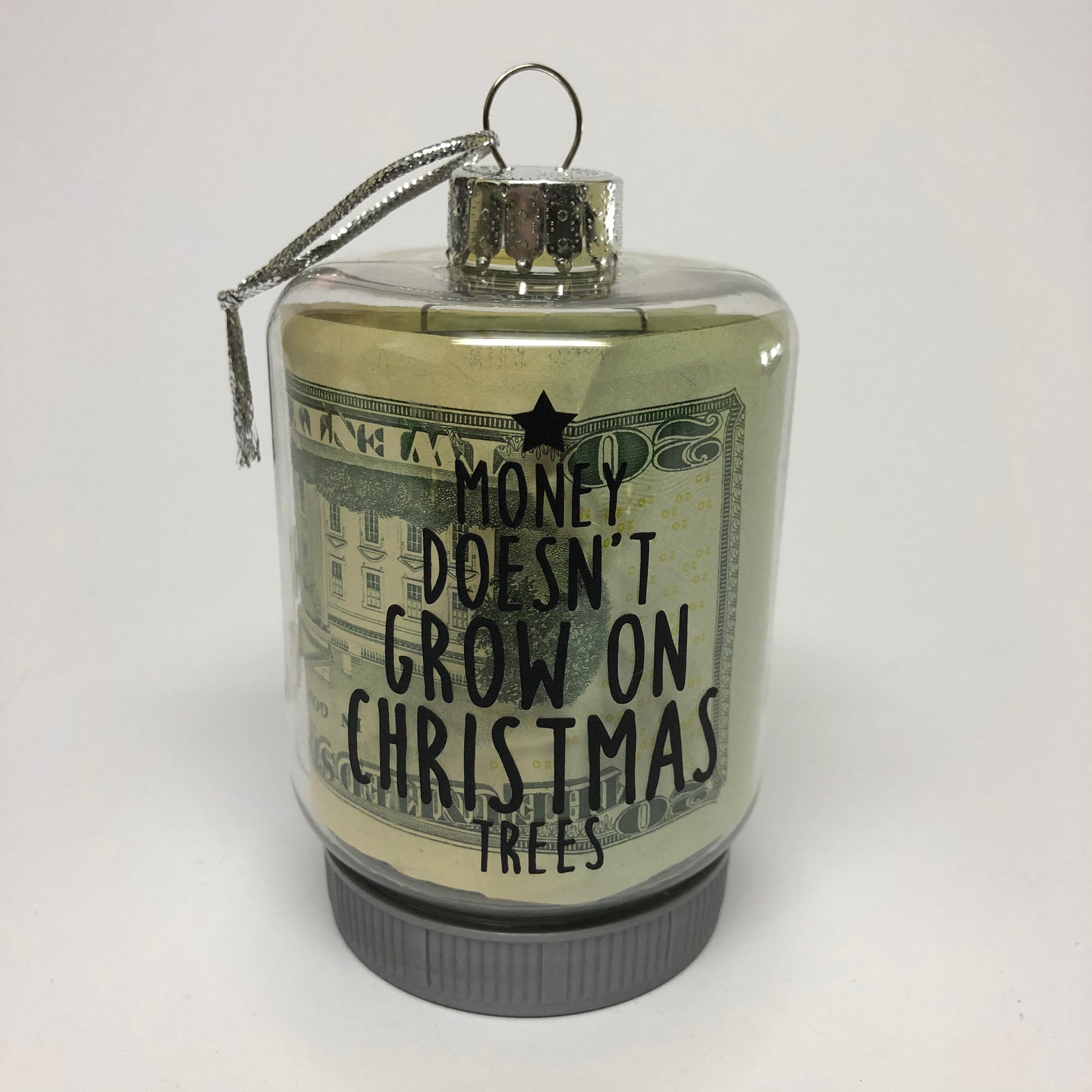 Money doesnt grow on Christmas trees ornament Etsy