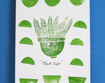 Plant Life Print Karte mit Umschlag