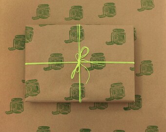 Pickle Gift Wrapping Paper (Set of 3 Rolled Sheets)