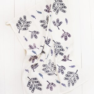 Pea Pod Pattern Flour Sack Kitchen Towel