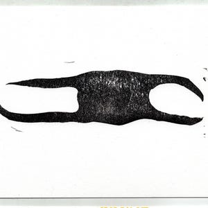 Duivelstasje blokprint met envelop (5"x7")