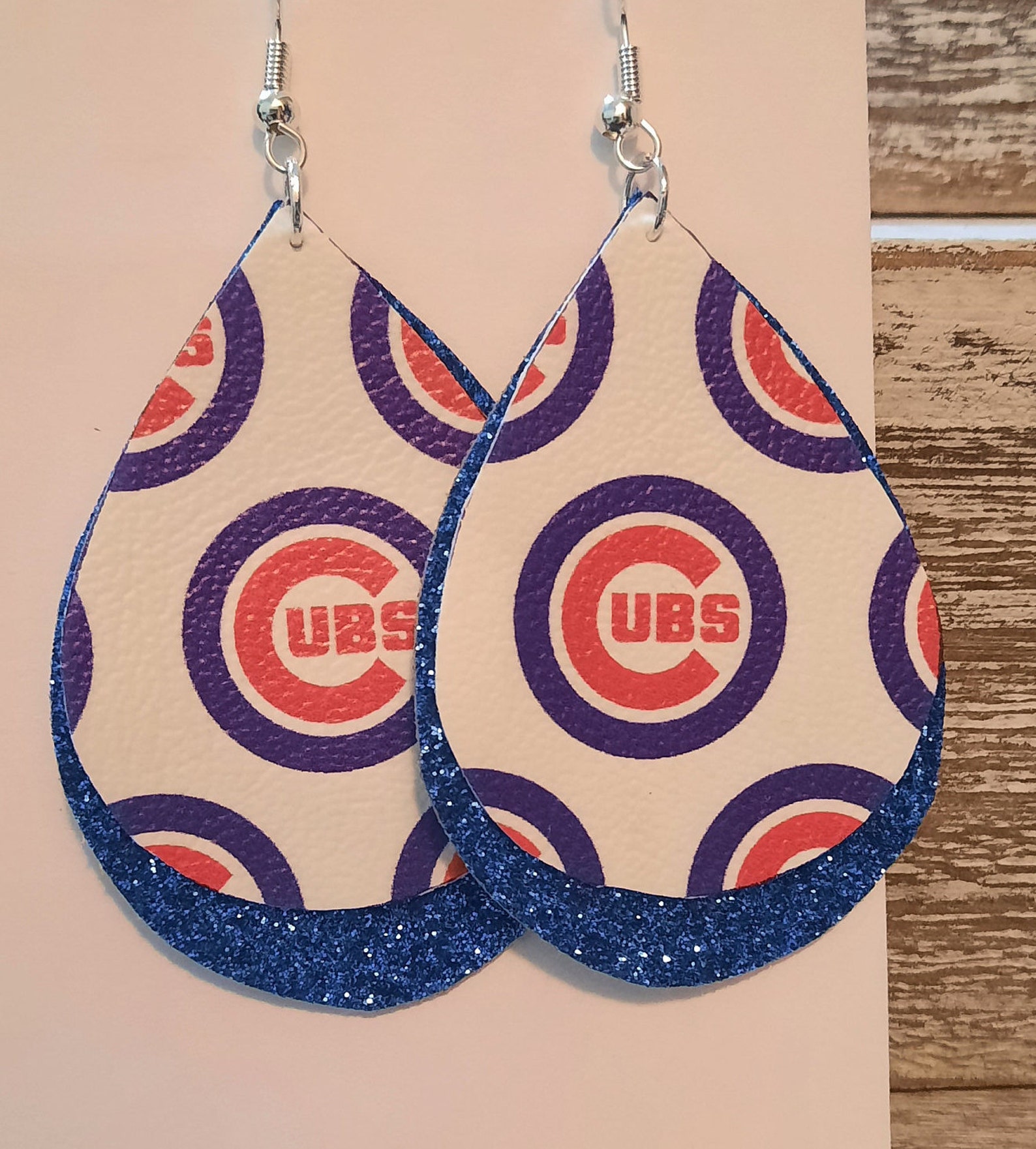 Chicago Cubs Earrings Etsy