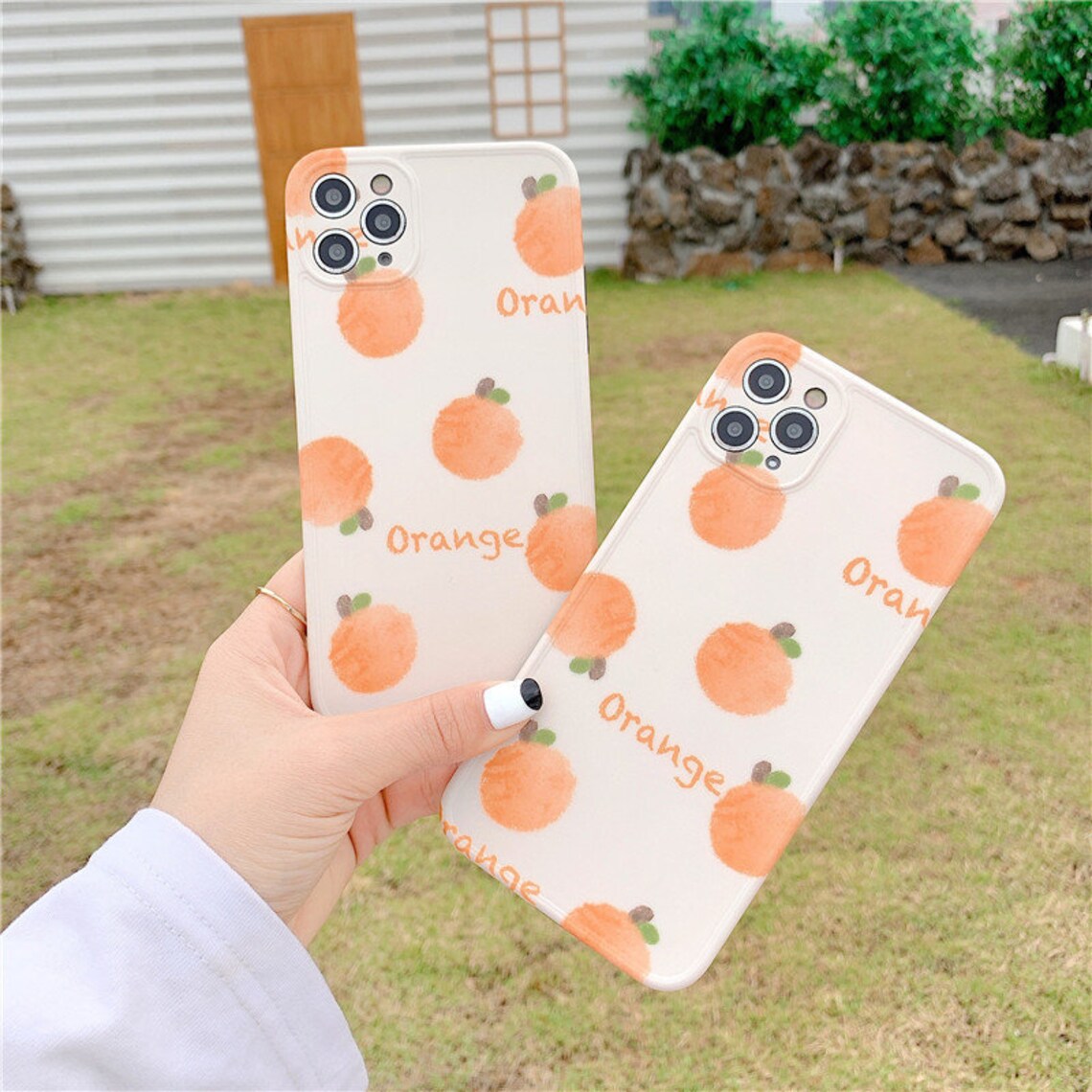 Cute orange phone case for iPhone7/8/plus iPhone x/xr/xs/max Etsy