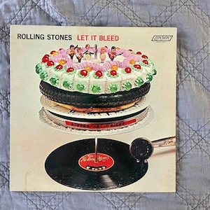 The Rolling Stones, RARE Vintage Vinyl Rock Album on London Records, &quot;Let it Bleed&quot; 1969, Original Poster Free Shipping  DELISTING SOON