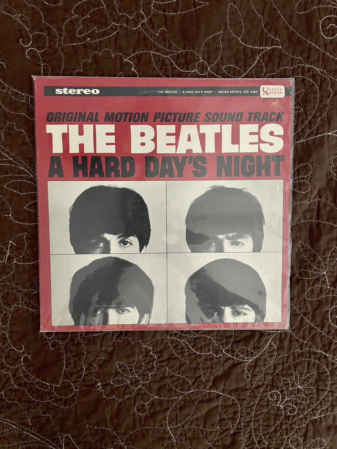 The Beatles, a Hard Day's Night, Motion Picture Soundtrack, Vintage ...