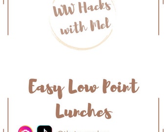 WW Easy Low Point lunches, WW Recipes, WW Lunches, Weight Watchers Recipes, Weight Watchers Lunches, Weight Watchers